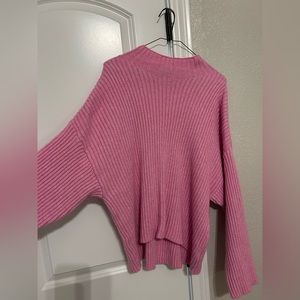 Steve Madden Pink Mockneck Knit Sweater